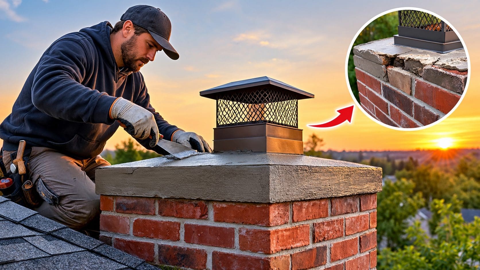 Chimney Crown Repair in Maryland